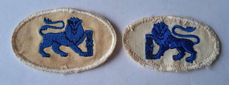 Pair SADF Navy Chief Petty Officer Rank Badges.