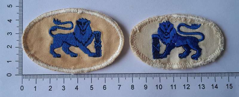 Pair SADF Navy Chief Petty Officer Rank Badges.