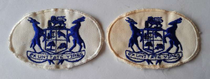 Pair SADF Navy Warrant Officer Rank Badges.