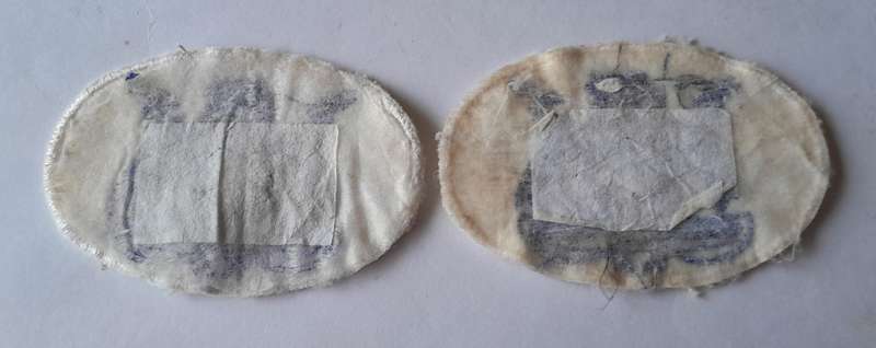 Pair SADF Navy Warrant Officer Rank Badges.