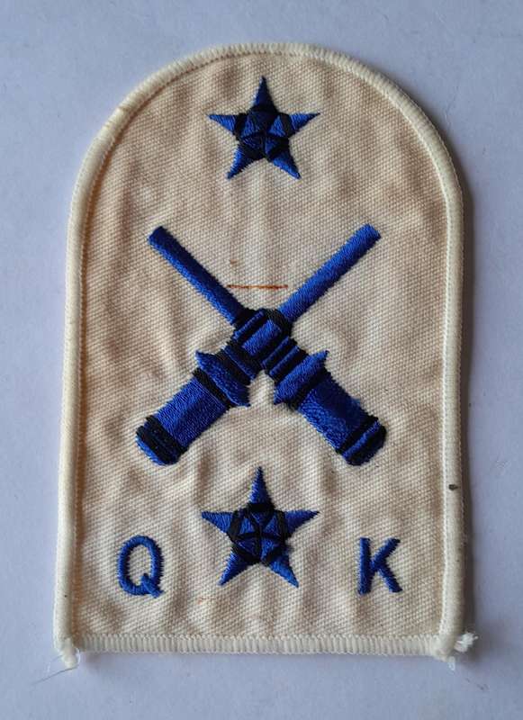 SADF Navy Quarters Armourer Gunner Large Mustering Badge.