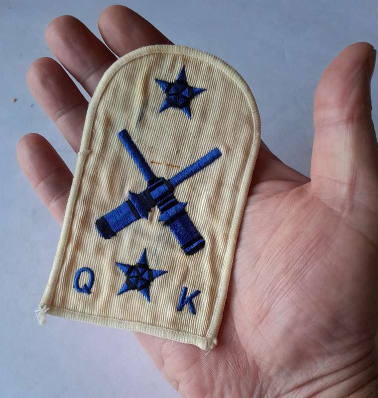 SADF Navy Quarters Armourer Gunner Large Mustering Badge.