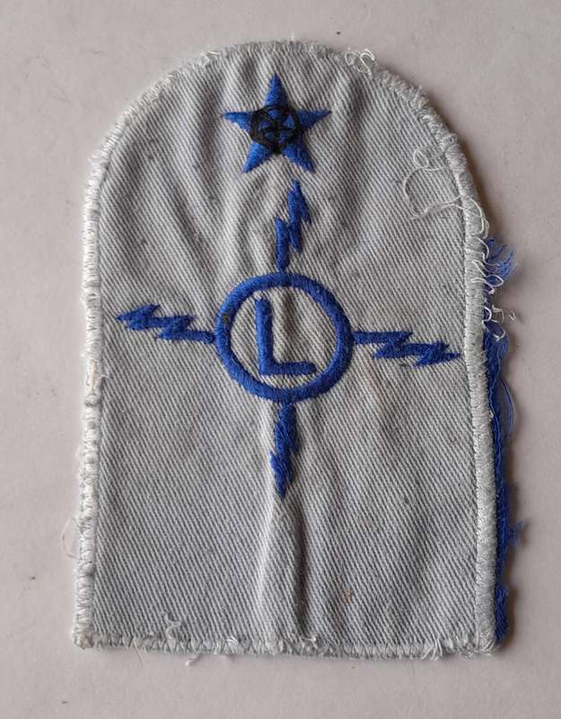 SADF Navy Electrical Fitter Large Mustering Badge.