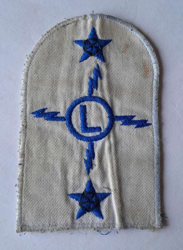 SADF Navy Electrical Fitter Large Mustering Badge.