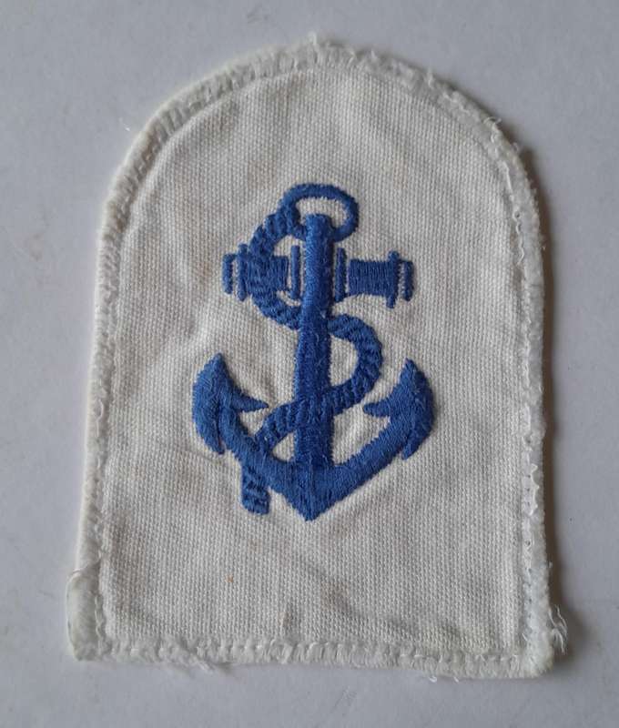 Pair SADF Navy Leading Seaman Badges.