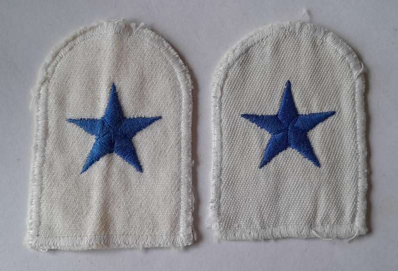 Pair SADF Navy Able Seaman Badges.