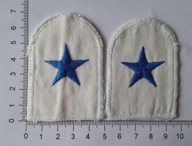 Pair SADF Navy Able Seaman Badges.