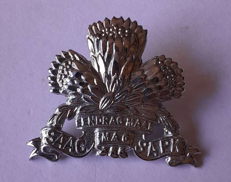 SADF Armoured Corps Badge.  Pins Intact.