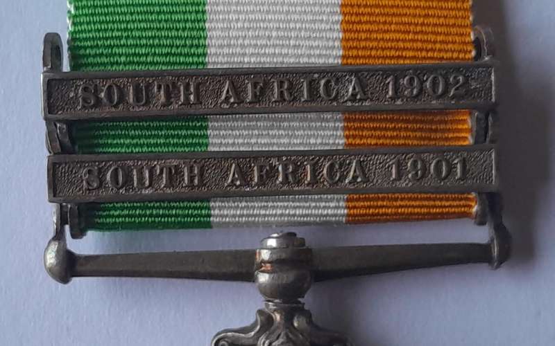 Boer War KSA Medal to "5924 PTE. N. SINNOT.  RL. IRISH REGT."