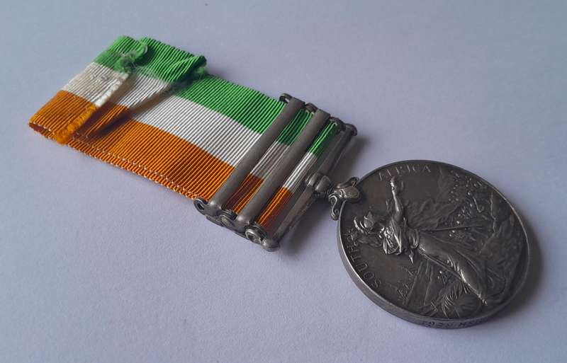 Boer War KSA Medal to "5924 PTE. N. SINNOT.  RL. IRISH REGT."