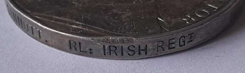 Boer War KSA Medal to "5924 PTE. N. SINNOT.  RL. IRISH REGT."