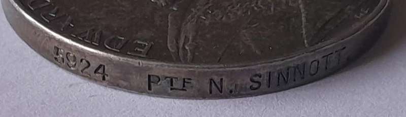 Boer War KSA Medal to "5924 PTE. N. SINNOT.  RL. IRISH REGT."