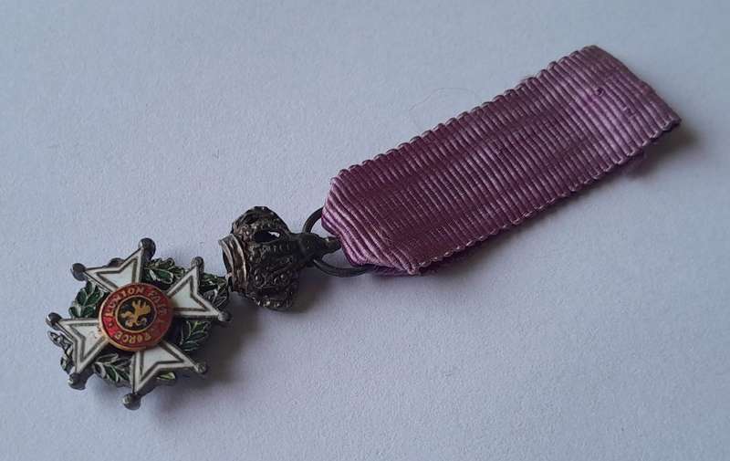 Belgium "Order of Leopold" Knight's Cross Miniature Medal.