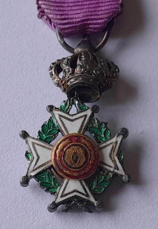 Belgium "Order of Leopold" Knight's Cross Miniature Medal.