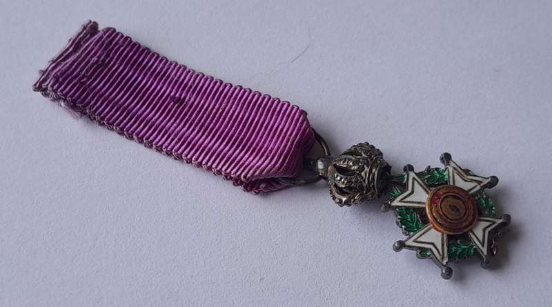 Belgium "Order of Leopold" Knight's Cross Miniature Medal.