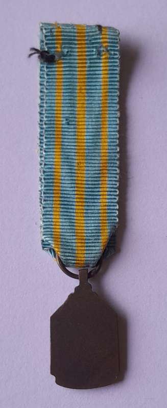 WW2 Belgium African War 1940 - 1945 Miniature Medal.