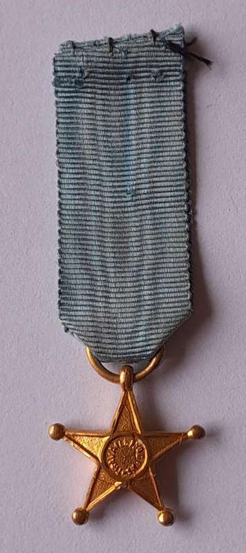 Belgium Congo Service Star Miniature Medal.