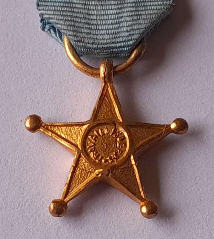 Belgium Congo Service Star Miniature Medal.