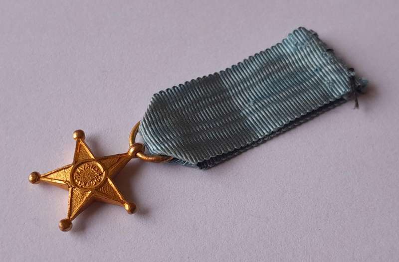 Belgium Congo Service Star Miniature Medal.
