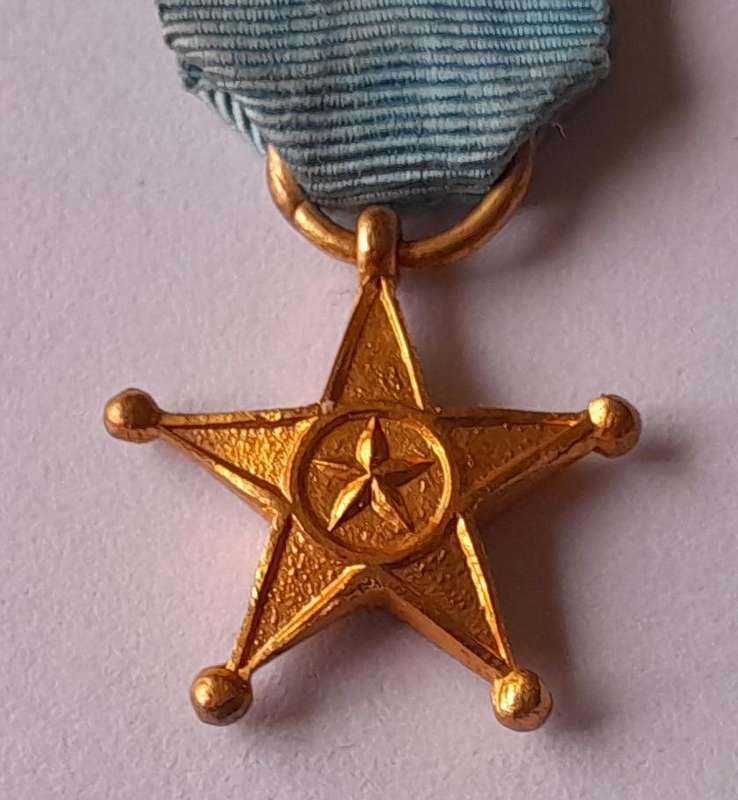 Belgium Congo Service Star Miniature Medal.