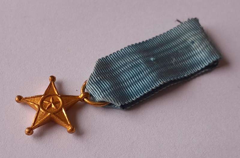 Belgium Congo Service Star Miniature Medal.