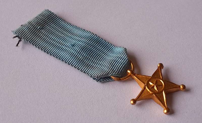 Belgium Congo Service Star Miniature Medal.