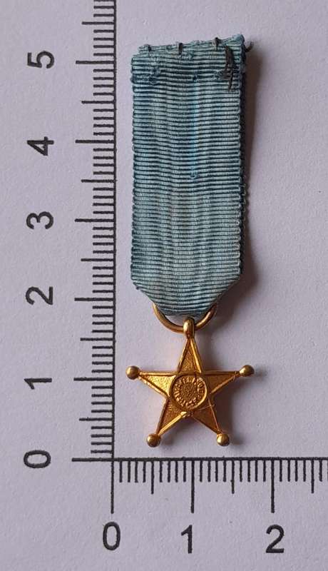 Belgium Congo Service Star Miniature Medal.
