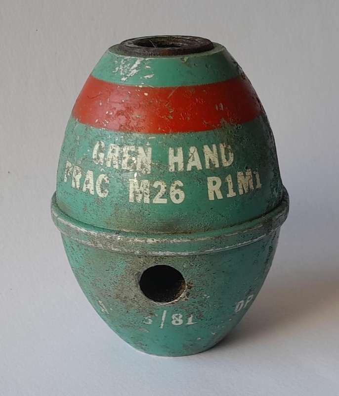 1980's SADF M26 Practice Hand Grenade. (No International Shipping)