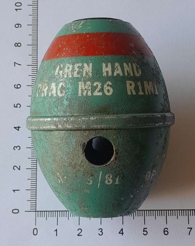 1980's SADF M26 Practice Hand Grenade. (No International Shipping)