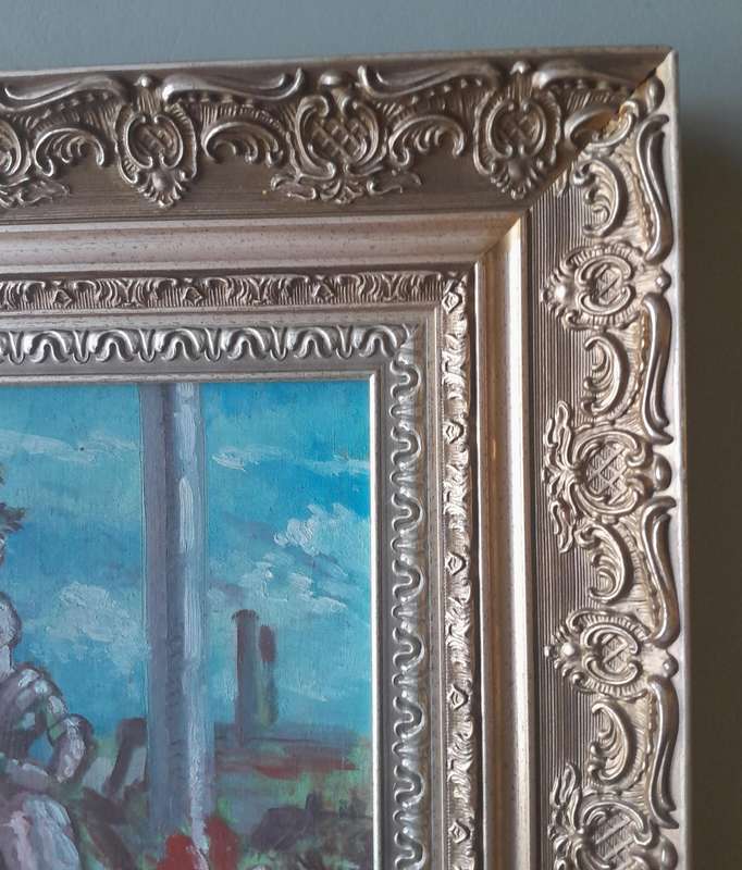 SA Artist Robert Melvin Simmers (1907-1991) Oil Painting.  Gilt Framed.  55 x 44cm.