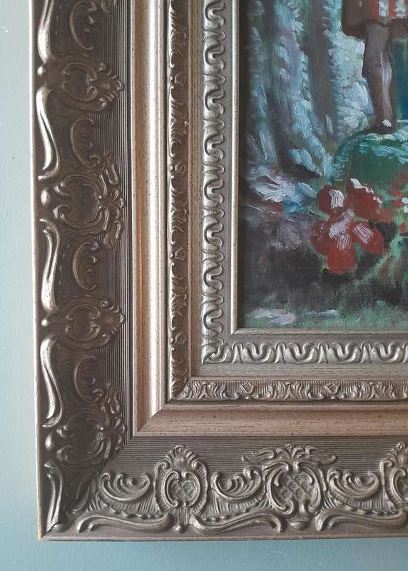 SA Artist Robert Melvin Simmers (1907-1991) Oil Painting.  Gilt Framed.  55 x 44cm.