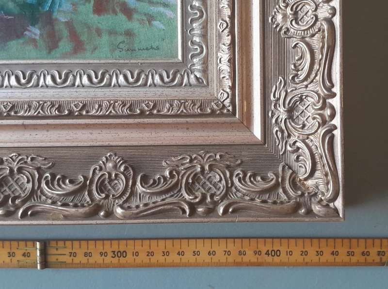 SA Artist Robert Melvin Simmers (1907-1991) Oil Painting.  Gilt Framed.  55 x 44cm.