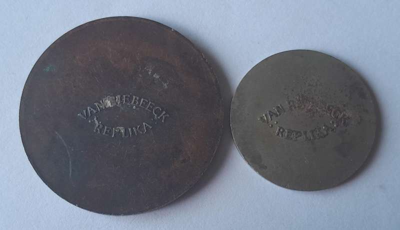 Set of 2 Jan Van Riebeeck Replica Coins.