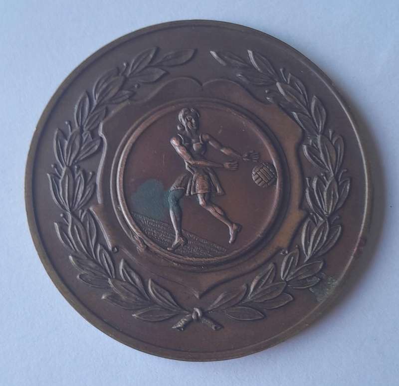 Vintage Large 1973 Netball Bronze Medal.