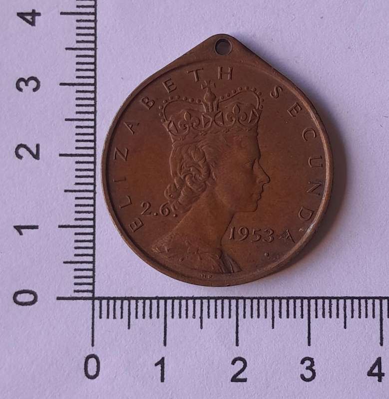 1953 Paarl Queen Elizabeth Coronation Medallion.