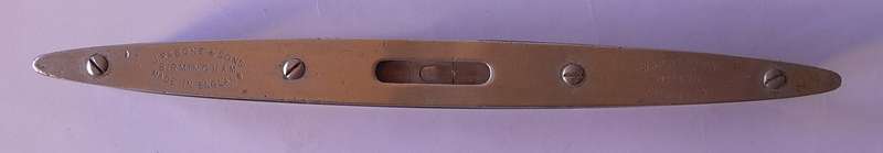 Vintage J.Rabone & Sons No.1420 Aluminium Torpedo Spirit Level.