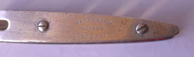 Vintage J.Rabone & Sons No.1420 Aluminium Torpedo Spirit Level.