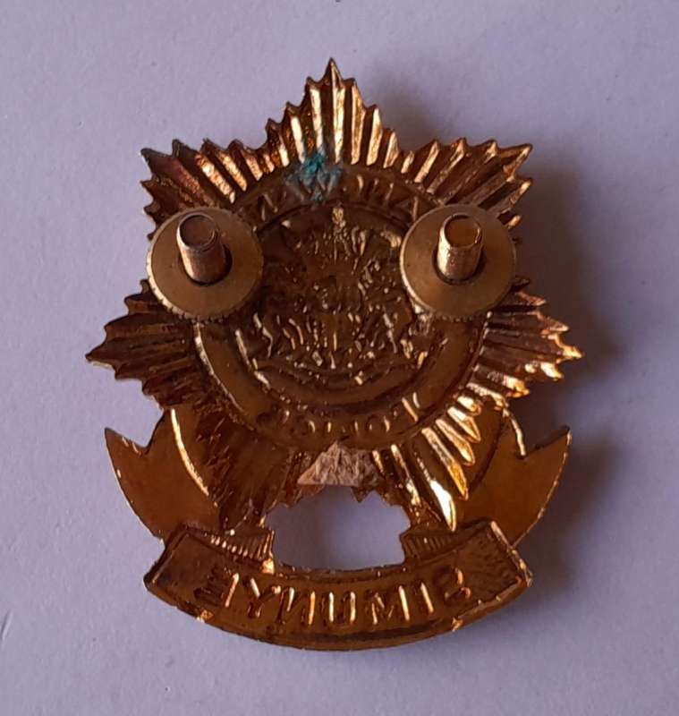 SA Homelands Kangwane Police Cap Badge.  Screw Lugs Intact.