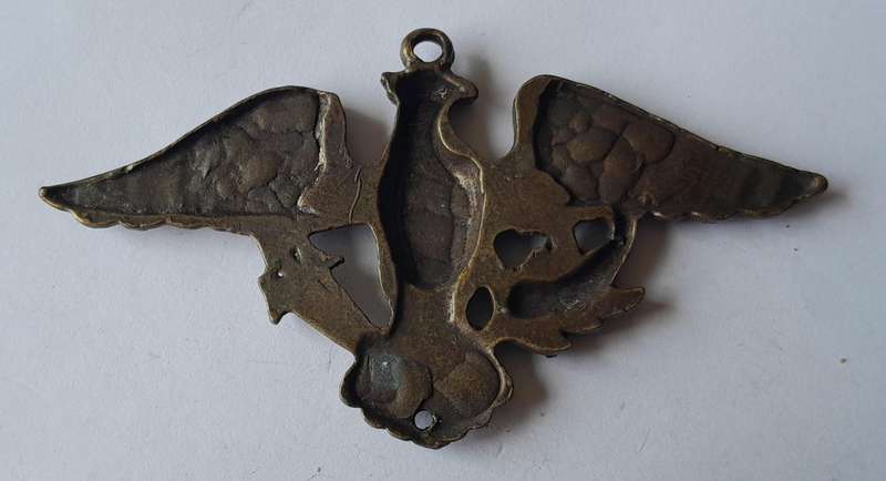 Large Vintage WW2 American Eagle Metal Pendant.
