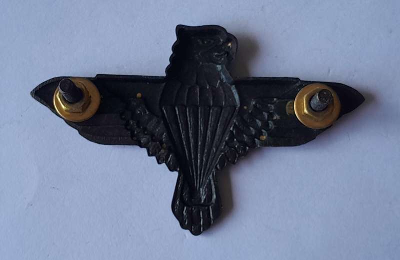 SADF 44 Parachute Battalion Beret Badge.  Screw Lugs Intact.