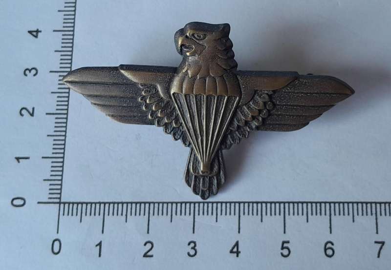 SADF 44 Parachute Battalion Beret Badge.  Screw Lugs Intact.