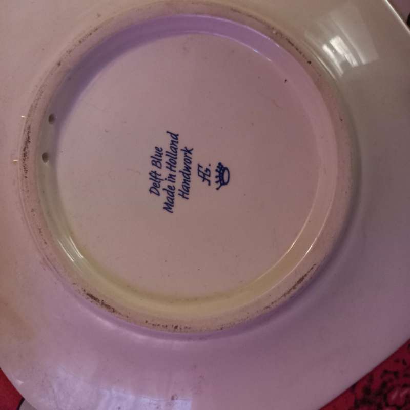 Royal Delft Plate, Ashtray and other