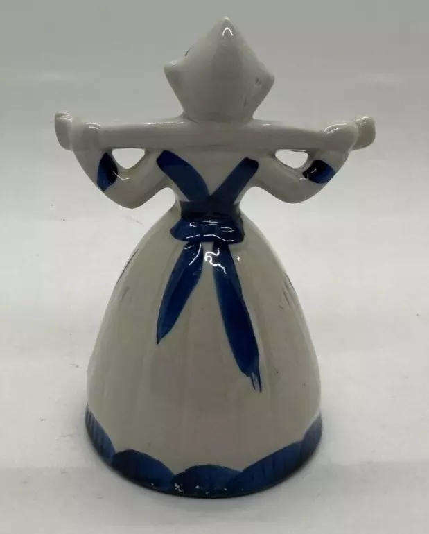 Vintage Blue Delft Dutch 41/2" Milkmaid Figurine