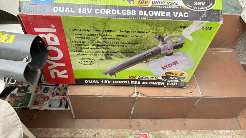 Ryobi cordless blower with charger