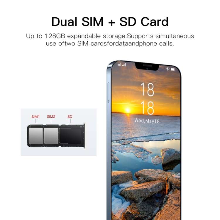 Android  1GB+8GB, 6.1 inch Drop Notch Screen
