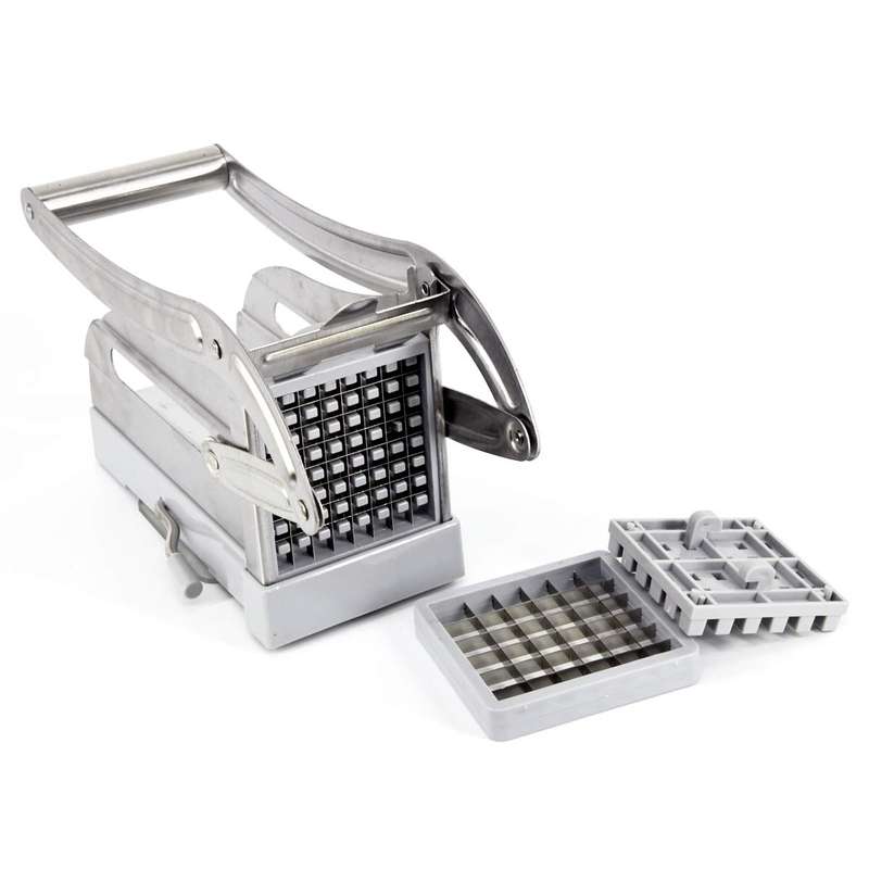 Stainless Steel Potato Chipper and Slicer Cutter Kitchen Tool Set - Pack of 1