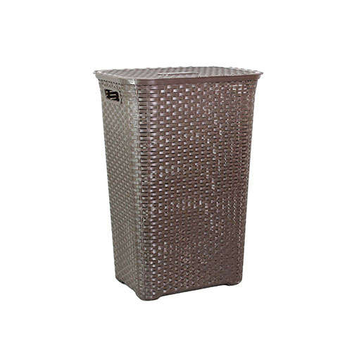 Nu Rattan Laundry Basket + Lid  69Ltr