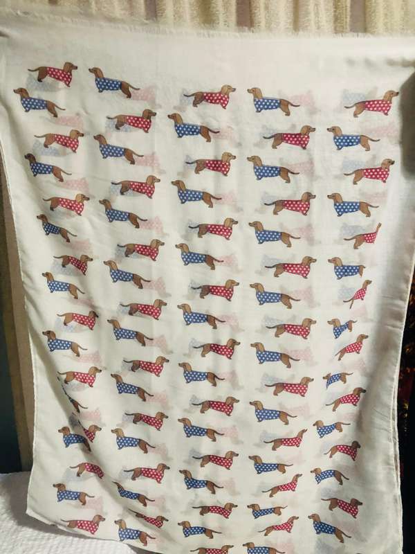 Dachshund Spotty coat ladies Scarf  Sausage Dog lover gift +Body Spritzer