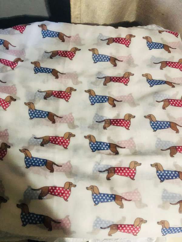 Dachshund Spotty coat ladies Scarf  Sausage Dog lover gift +Body Spritzer