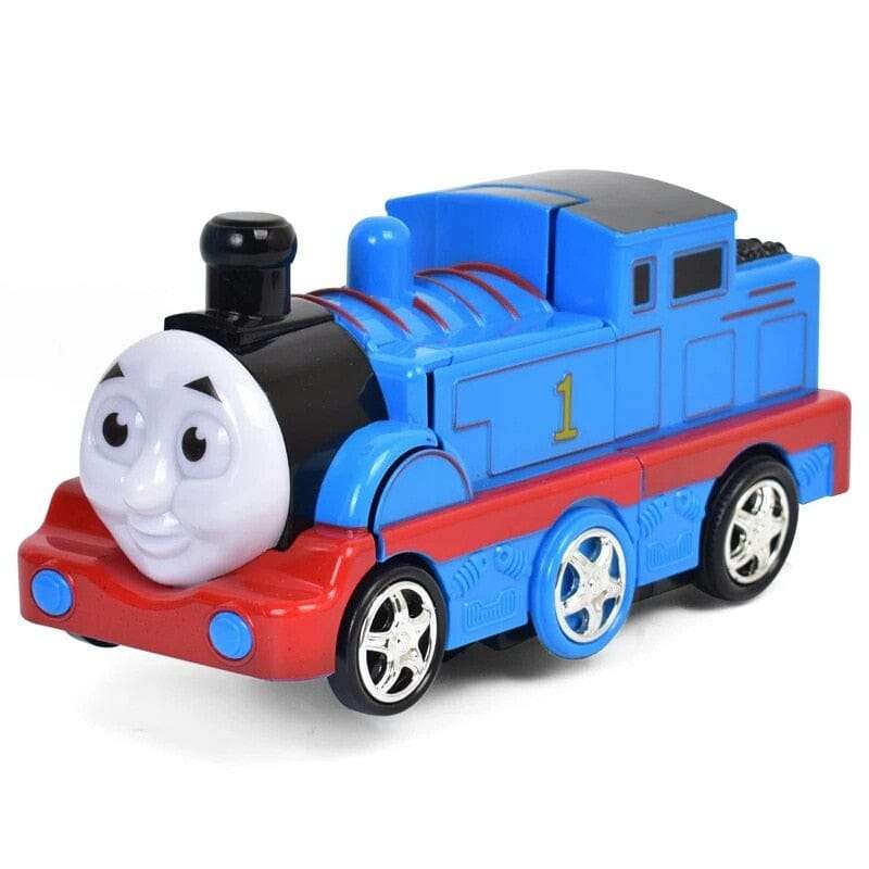 2 In 1 Deformation Train GoGo thomas transform Car/Robot with Light & Sound -